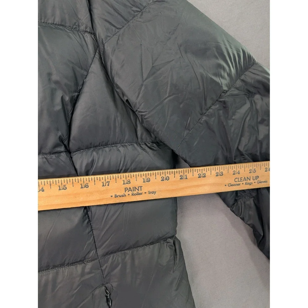 Eddie Bauer Womens EB550 Gray Down Puffer Parka Jacket Size Large